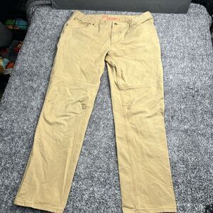 Foehn Tech Pants Mens 36 Tan Cargo Tech Straight Leg 28” Inseam GUC